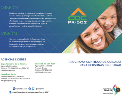 Brochure Programa Continuo de Cuidado Para Personas Sin Hogar
