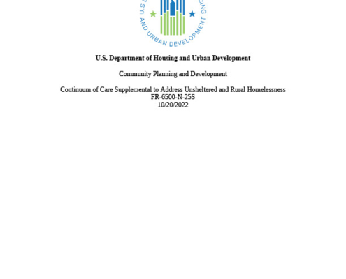 NOFO - Continnum of Care Supplemental FR-N-25